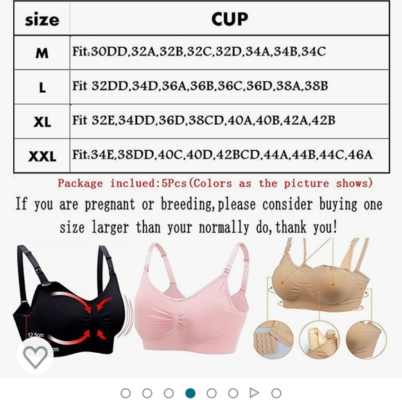 5 pack nursing bras - Picture 4 of 4